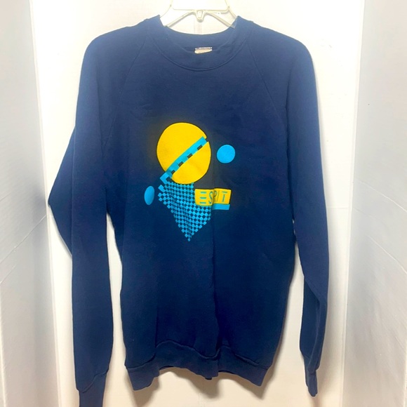 Vintage 1990's  "E Spirit" Sweatshirt In Excellent Used Condition!   EUC - Picture 1 of 7